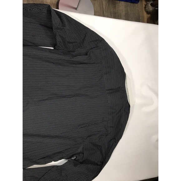 Donald J Trump Shirt Mens Size 17 1/2 Black White Signature Collection Flip Cuff - Picture 10 of 10